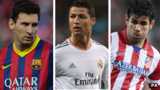 Lionel Messi, Cristiano Ronaldo and Diego Costa