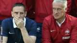 Franck Ribery (left) with France manager Didier Deschamps