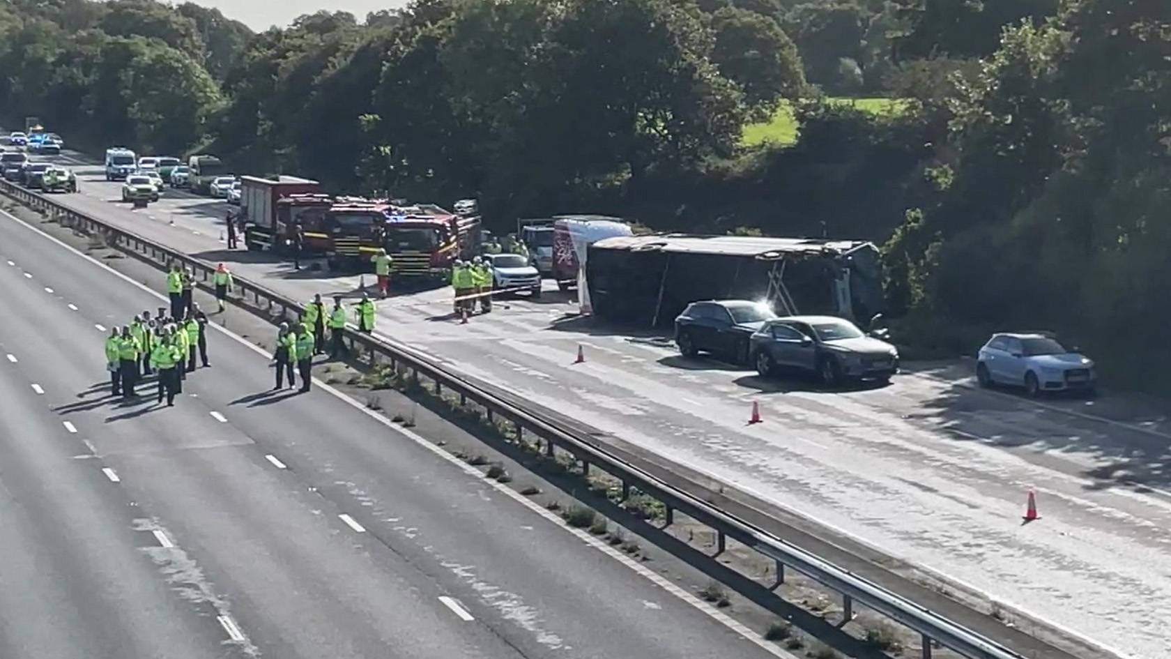 M53 school bus crash latest Girl, 14 and driver killed as coach