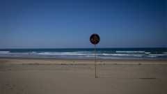 A deserted Durban beach front on day 43 of a national lockdown in Johannesburg, South Africa, 9 May 2020
