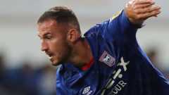 Ipswich midfielder Ball set to miss rest of season
