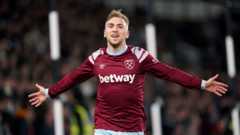 West Ham beat Derby to set up Man Utd FA Cup tie