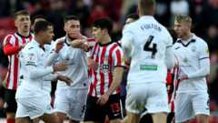 Sunderland and Swansea fined after on-field melee