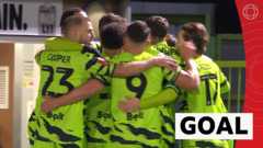 Forest Green take FA Cup lead with Stevenson stunner