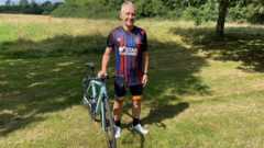 Football fan set to cycle to all league clubs