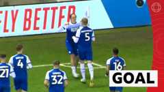 Aasgaard puts Wigan ahead with wonderful volley