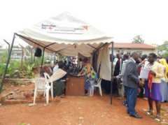 People at registration