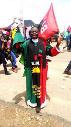 Biafra protester