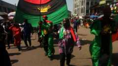Biafra protesters