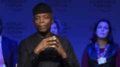 Yemi Osinbajo, Vice-President of Nigeria speaks during a panel session during the 48th Annual Meeting of the World Economic Forum, WEF, in Davos, Switzerland, 24 January 201
