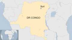 Map of the Democratic Republic of Congo