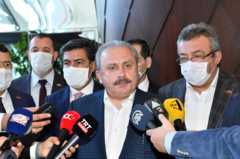 Спикер парламента Турции Мустафа Шентоп в Баку