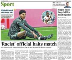 The Times back page