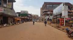 Empty street in Kampala, Uganda - 26 March 2020