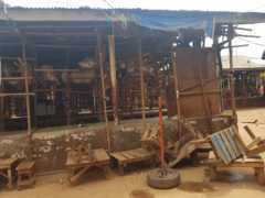 An empty market in Kampala, Uganda - 26 March 2020