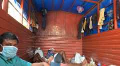 Truck drivers stranded in India