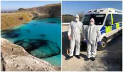 Police in Derbyshire at the Blue Lagoon