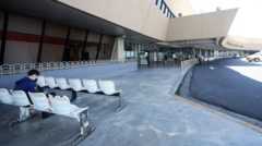 Manila Airport empty after flight restrictions put in place