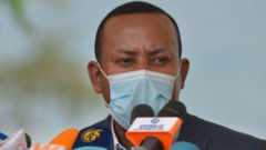 Prime Minister Abiy Ahmed in a face mask