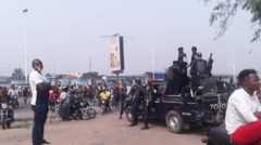 Protest outside DR Congo's parliament