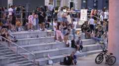Group in Cardiff Bay