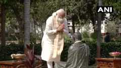 साबरमती आश्रम में प्रधानमंत्री मोदी