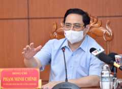 Thủ tướng Phạm Minh Chính họp khẩn cấp với các địa phương Tây Nam Bộ để phòng chống dịch Covid-19.