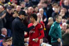 Jurgen Klopp with Trent Alexander-Arnold