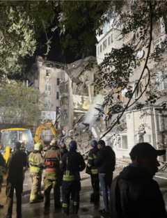 Запорожье, разрушенный дом