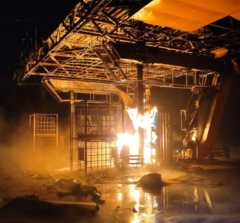 пожар после российского удара