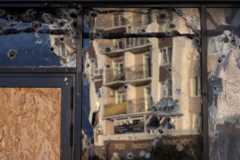 Так выглядели витрины “Макдональдса” в Буче в конце октября