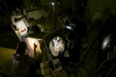 Урок в художественной школе в Киеве во время отключения электроэнергии