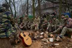 Украинские воины на передовой