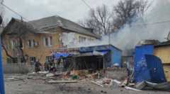 последствия обстрела в Курахово