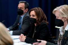 Η Καμάλα Χάρις σε συνέντευξη Τύπου