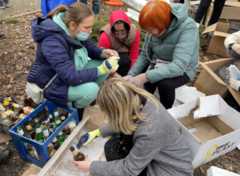 women making molotov cocktails