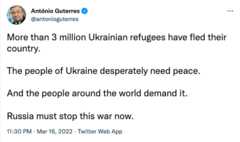 Твит Гуттериша