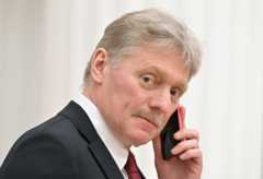 Kremlin spokesman Dmitry Peskov attends a news conference in Moscow, Russia February 18, 2022.