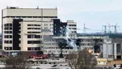 Διοικητικό κτίριο του πυρηνικού σταθμού Zaporizhzhia