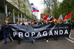 Пророссийская демонстрация во Франкфурте