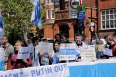 митинг у посольства России в Лондоне 30.04.22