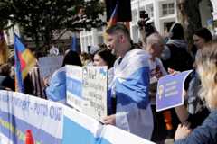 митинг у посольства России в Лондоне 30.04.22