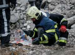 Разбор завалов в Бородянке