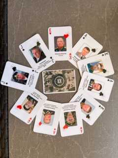 Колода карт с изображением российских военных