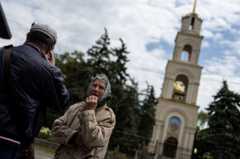 :Жители Славянска в ожидании эвакуации