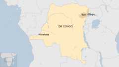 A map of the Democratic Republic of Congo