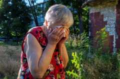 Жительница Харькова, чей муж только что погиб в результате российского обстрела