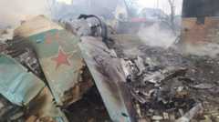 Обломки самолета