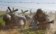 Российские военные во время учений в Калининграде