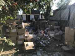 Александр Старух опубликовал фотографию последствий обстрела